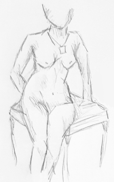 A quick sketch of a 1920s prostitute.